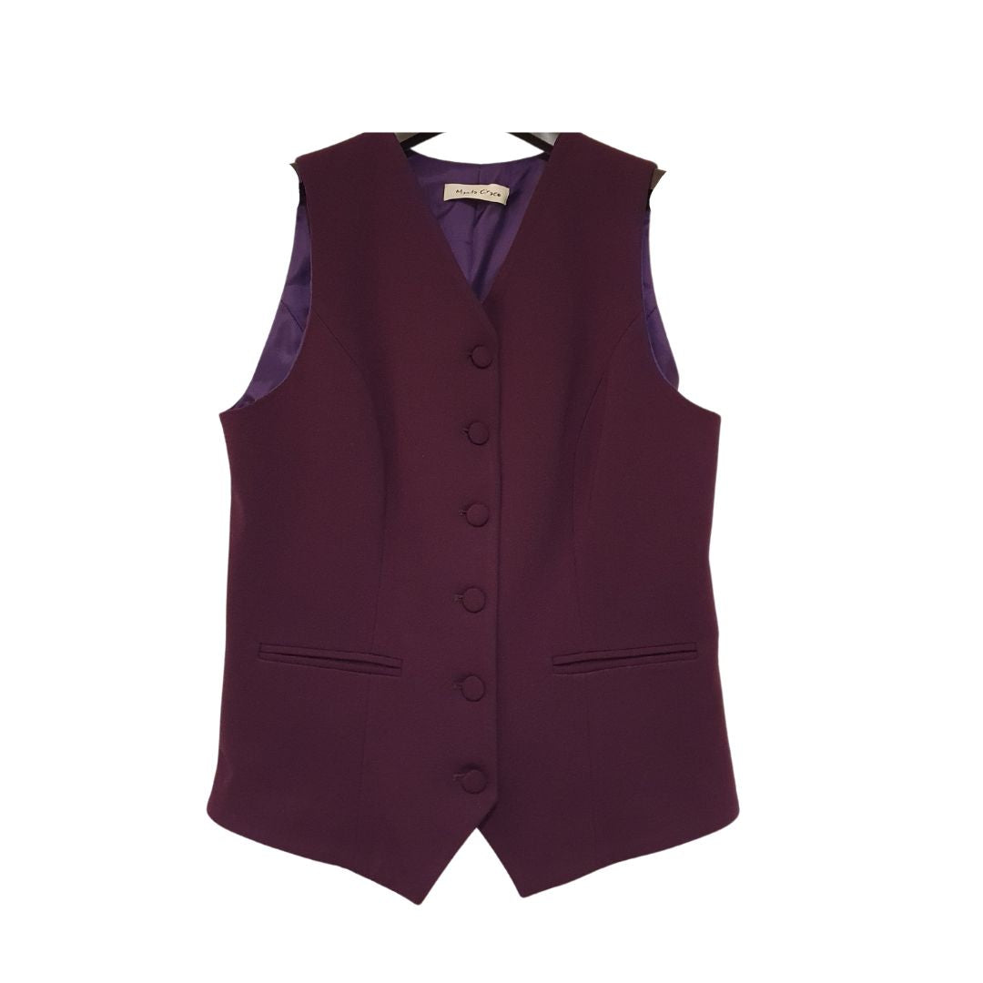 Gilet aderente viola o mattone Manila Grace