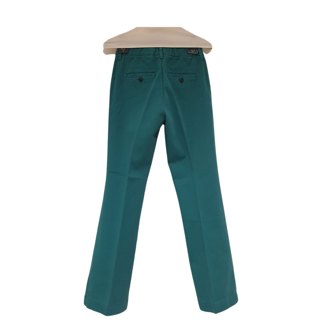 Pantalone new york in cotone verde smeraldo